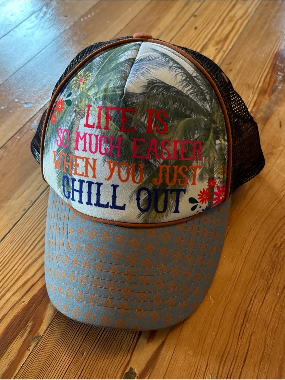 Natural Life Trucker Hat Chill Out One Size Adjustable
